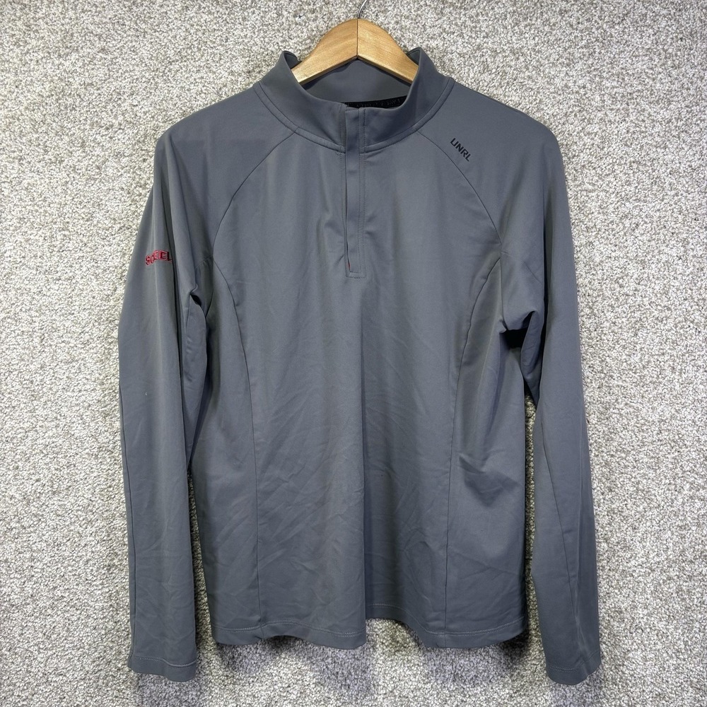 UNRL Pullover Womens Large Gray 1/4 Zip Long Sleeve Scheels Athletic Top